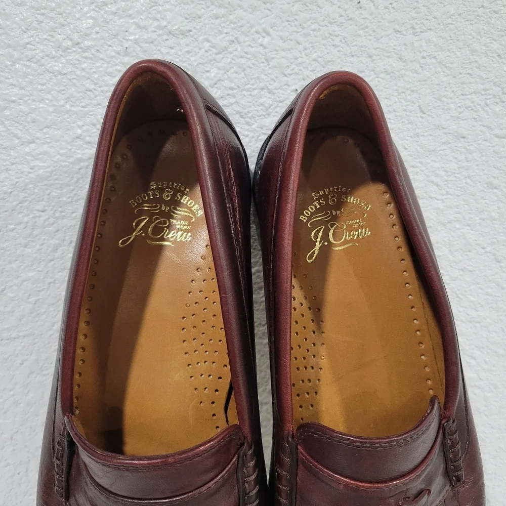 J CREW Camden kiltie tassel loafers in English leather, Sz 8.5